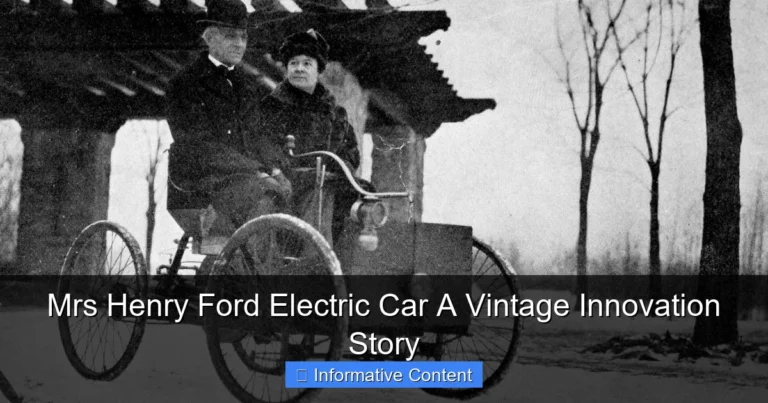 Mrs Henry Ford Electric Car A Vintage Innovation Story
