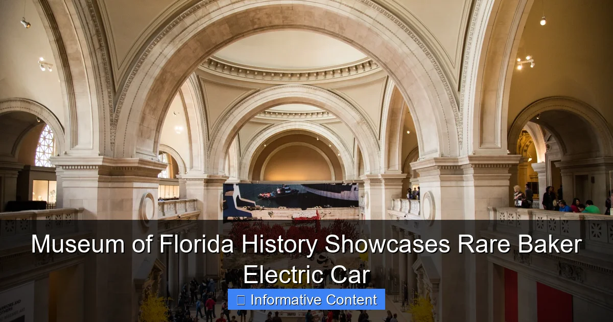 Museum of Florida History Showcases Rare Baker Electric Car