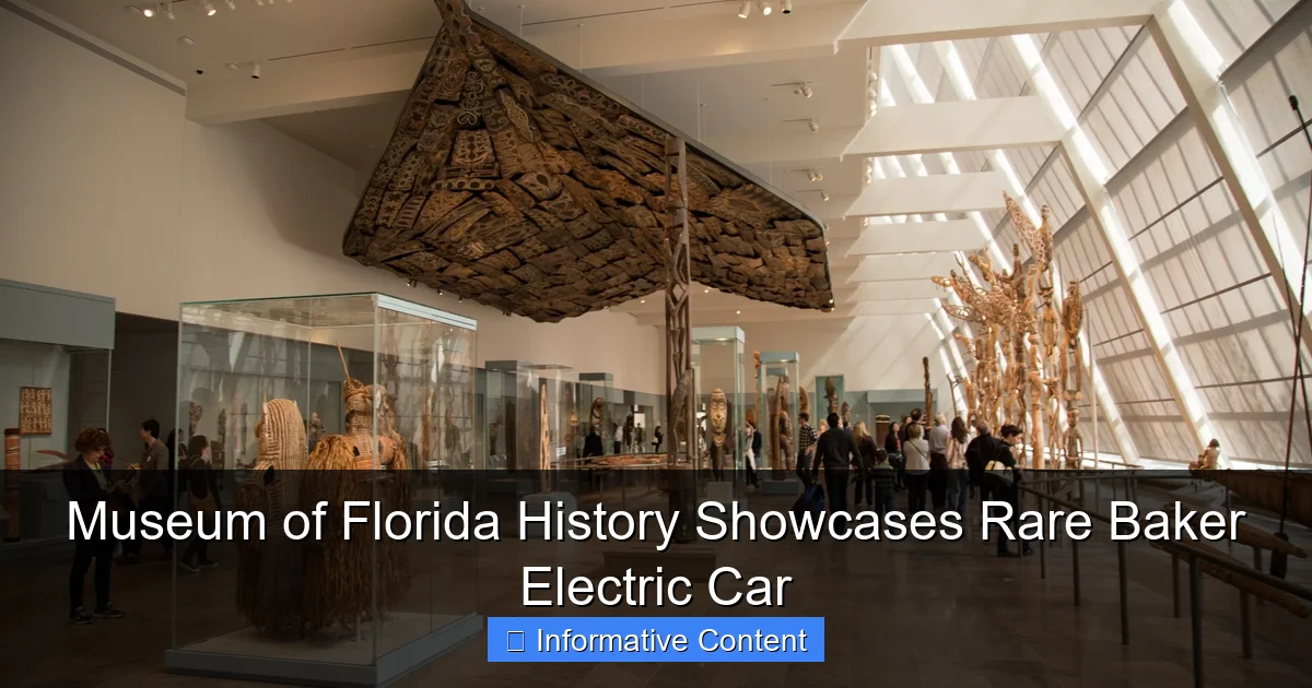 Museum of Florida History Showcases Rare Baker Electric Car