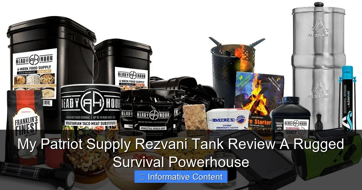 My Patriot Supply Rezvani Tank Review A Rugged Survival Powerhouse
