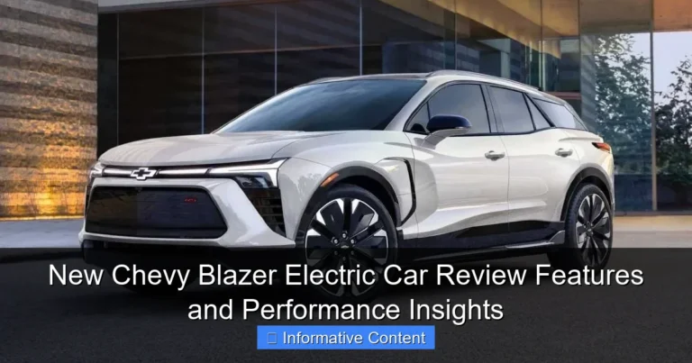 New Chevy Blazer Electric Car Review Features and Performance Insights
