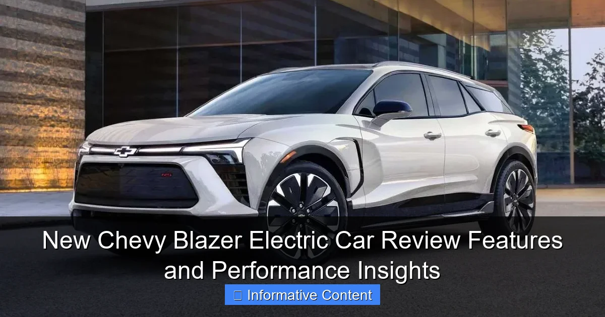 New Chevy Blazer Electric Car Review Features and Performance Insights