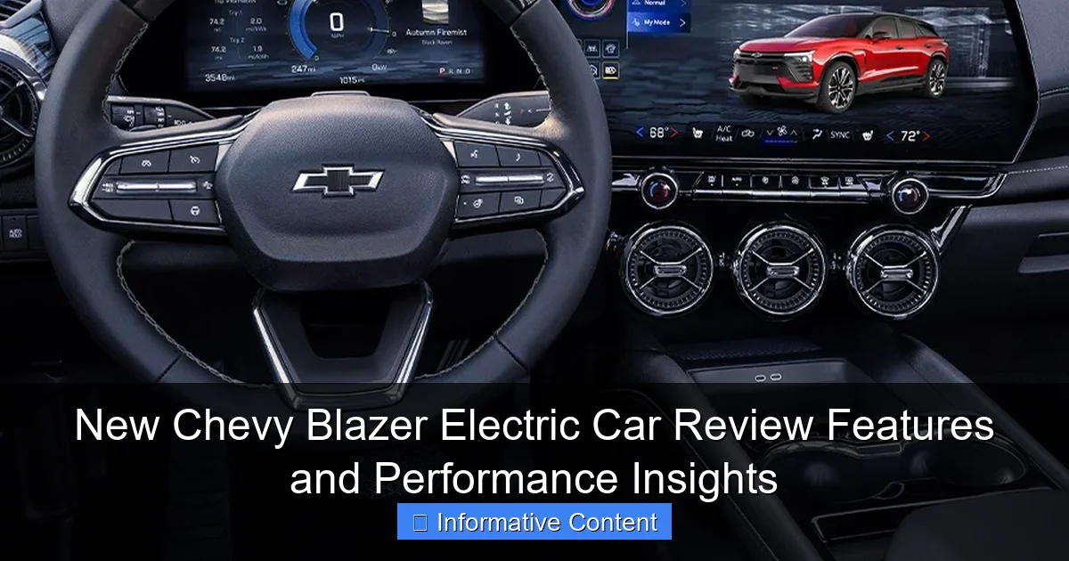 New Chevy Blazer Electric Car Review Features and Performance Insights