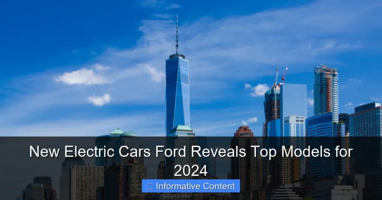 New Electric Cars Ford Reveals Top Models for 2024