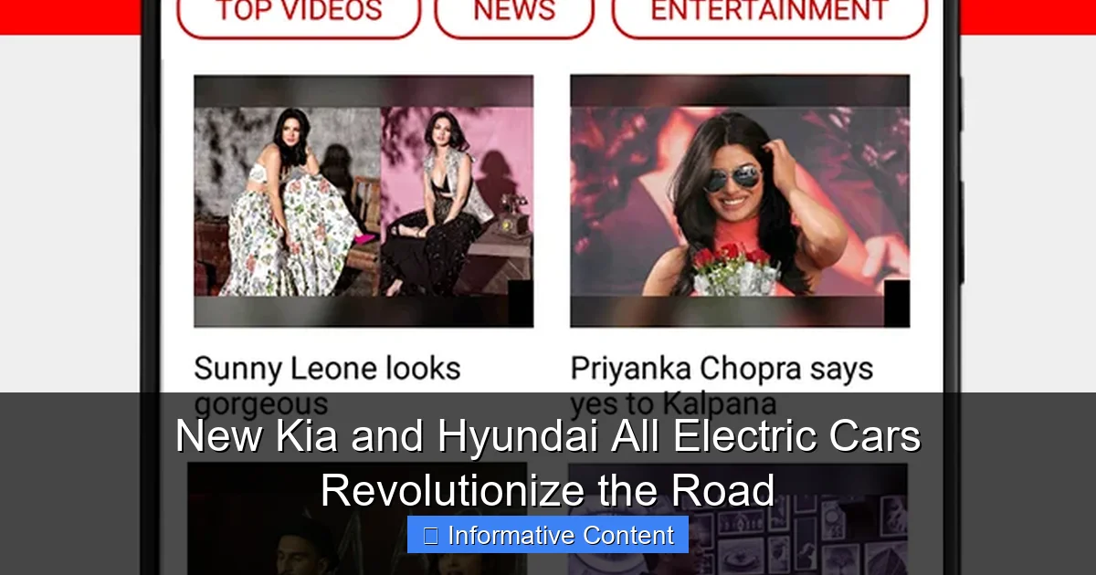 New Kia and Hyundai All Electric Cars Revolutionize the Road