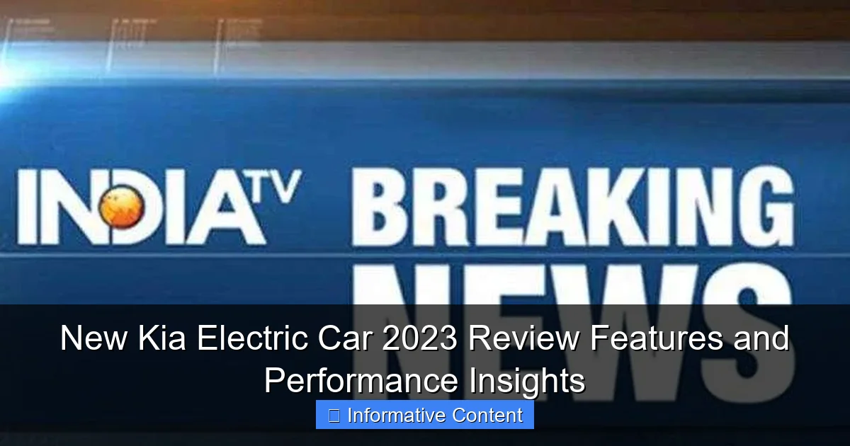 New Kia Electric Car 2023 Review Features and Performance Insights