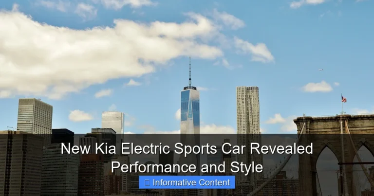 New Kia Electric Sports Car Revealed Performance and Style