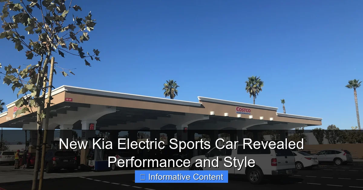 New Kia Electric Sports Car Revealed Performance and Style