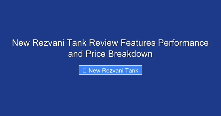 New Rezvani Tank Review Features Performance and Price Breakdown
