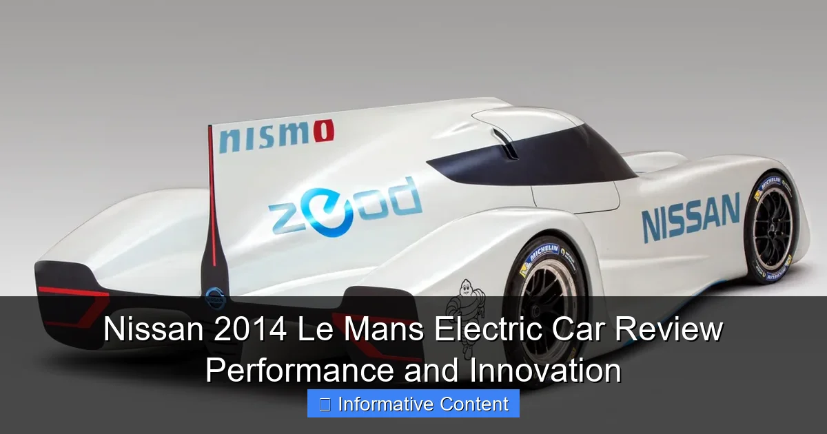 Nissan 2014 Le Mans Electric Car Review Performance and Innovation