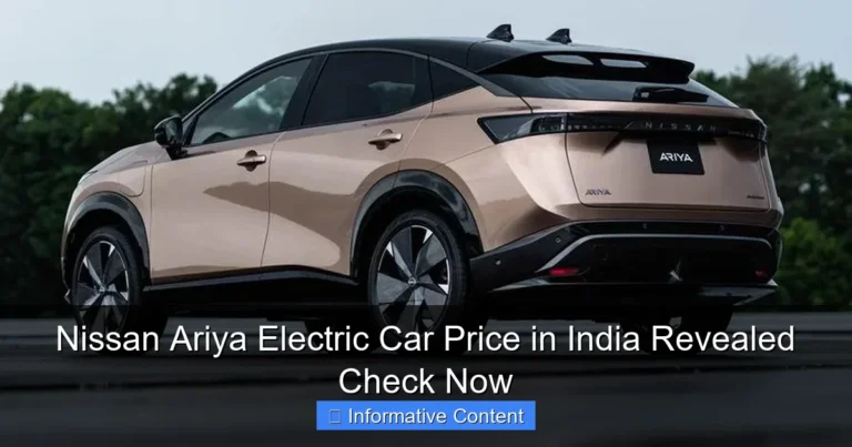Nissan Ariya Electric Car Price in India Revealed Check Now