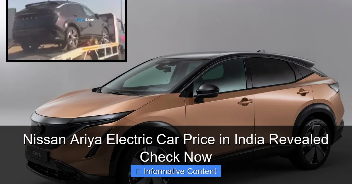 Nissan Ariya Electric Car Price in India Revealed Check Now