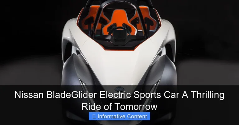 Nissan BladeGlider Electric Sports Car A Thrilling Ride of Tomorrow