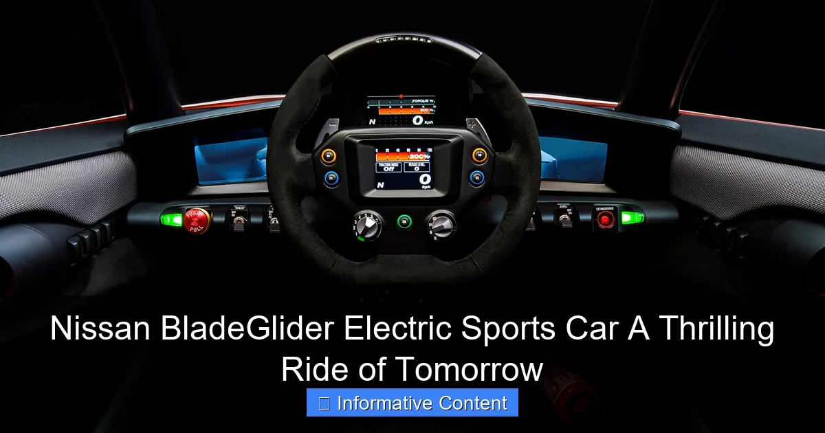 Nissan BladeGlider Electric Sports Car A Thrilling Ride of Tomorrow