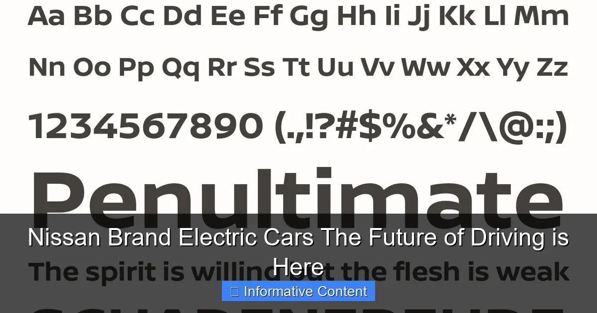 Nissan Brand Electric Cars The Future of Driving is Here