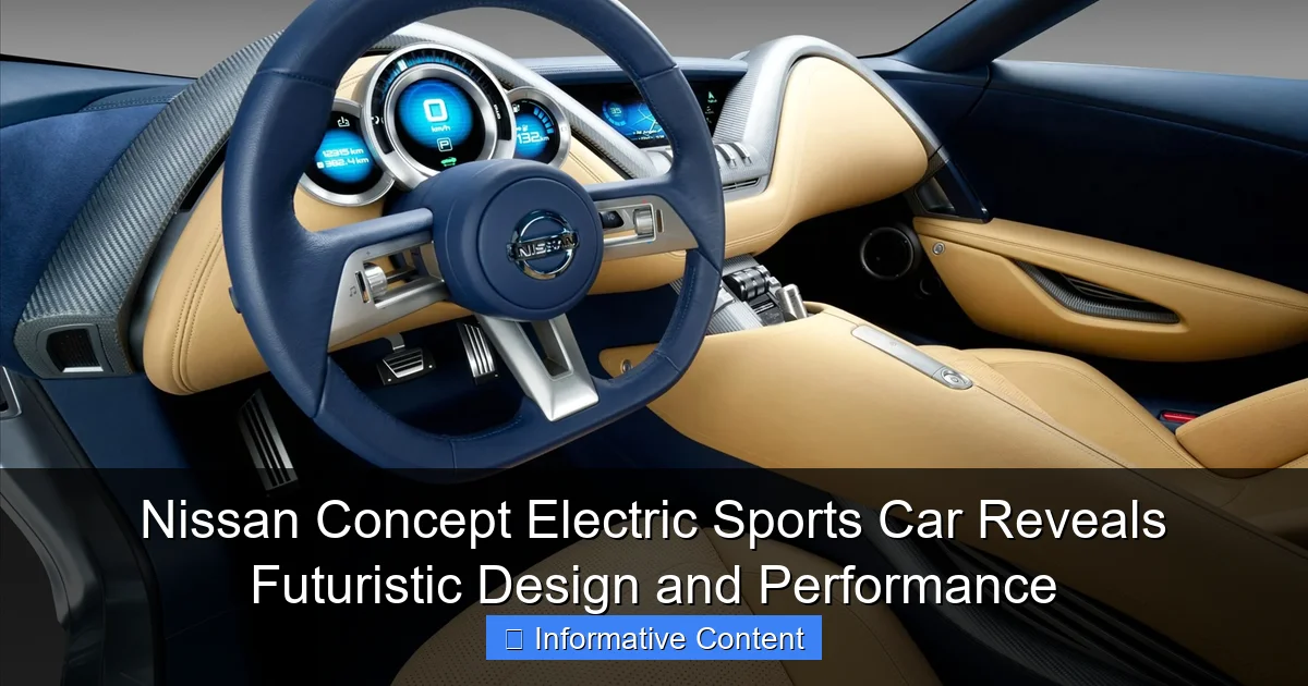Nissan Concept Electric Sports Car Reveals Futuristic Design and Performance