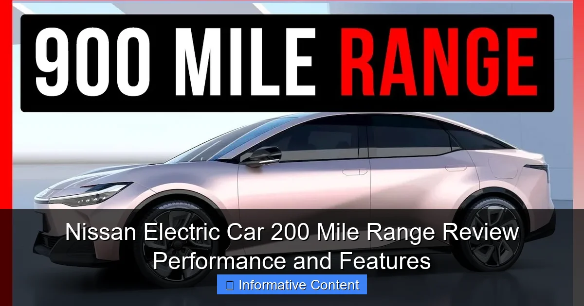 Nissan Electric Car 200 Mile Range Review Performance and Features