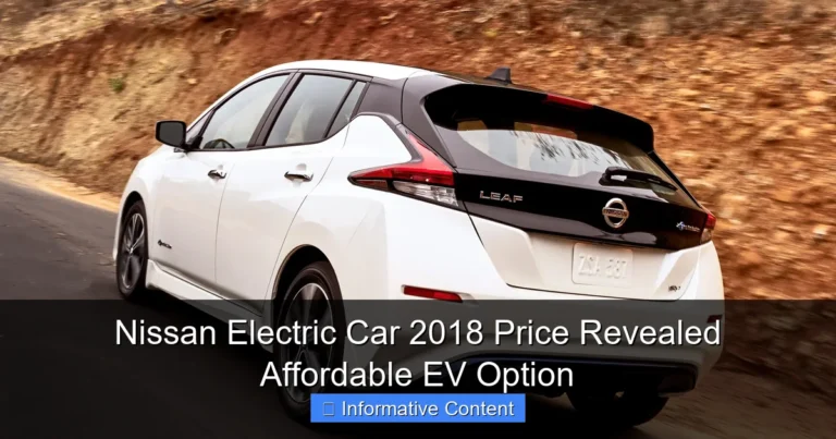 Nissan Electric Car 2018 Price Revealed Affordable EV Option