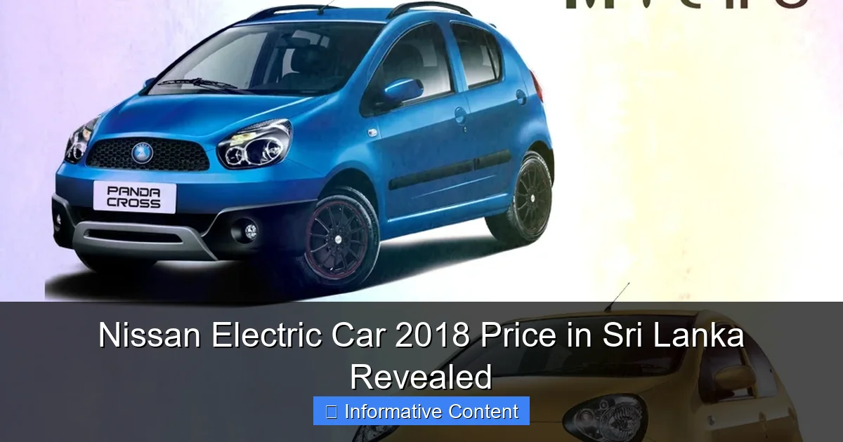 Nissan Electric Car 2018 Price in Sri Lanka Revealed
