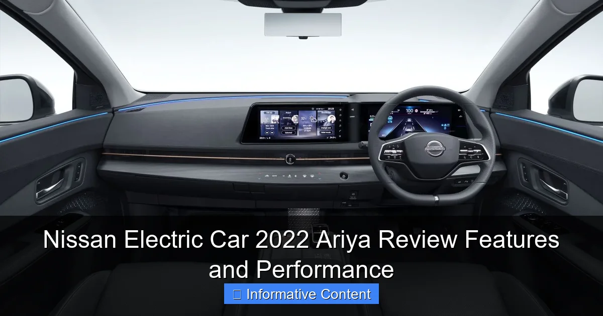 Nissan Electric Car 2022 Ariya Review Features and Performance