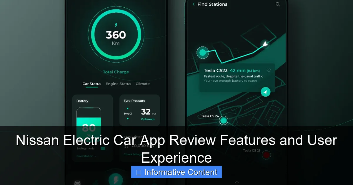 Nissan Electric Car App Review Features and User Experience