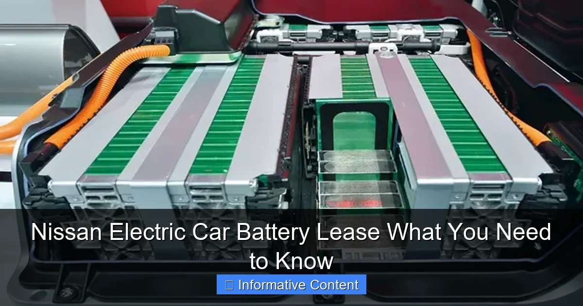 Nissan Electric Car Battery Lease What You Need to Know