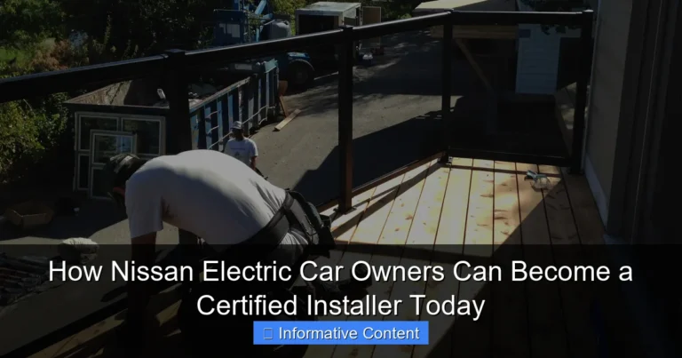 How Nissan Electric Car Owners Can Become a Certified Installer Today