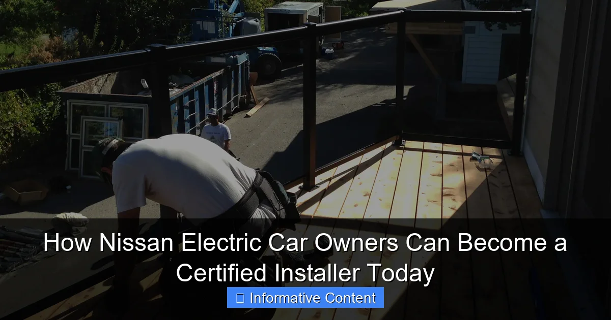 How Nissan Electric Car Owners Can Become a Certified Installer Today