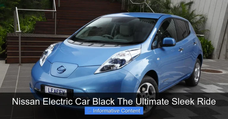 Nissan Electric Car Black The Ultimate Sleek Ride