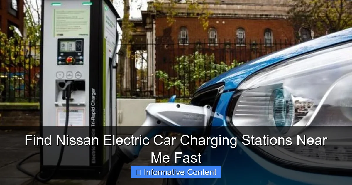 Find Nissan Electric Car Charging Stations Near Me Fast