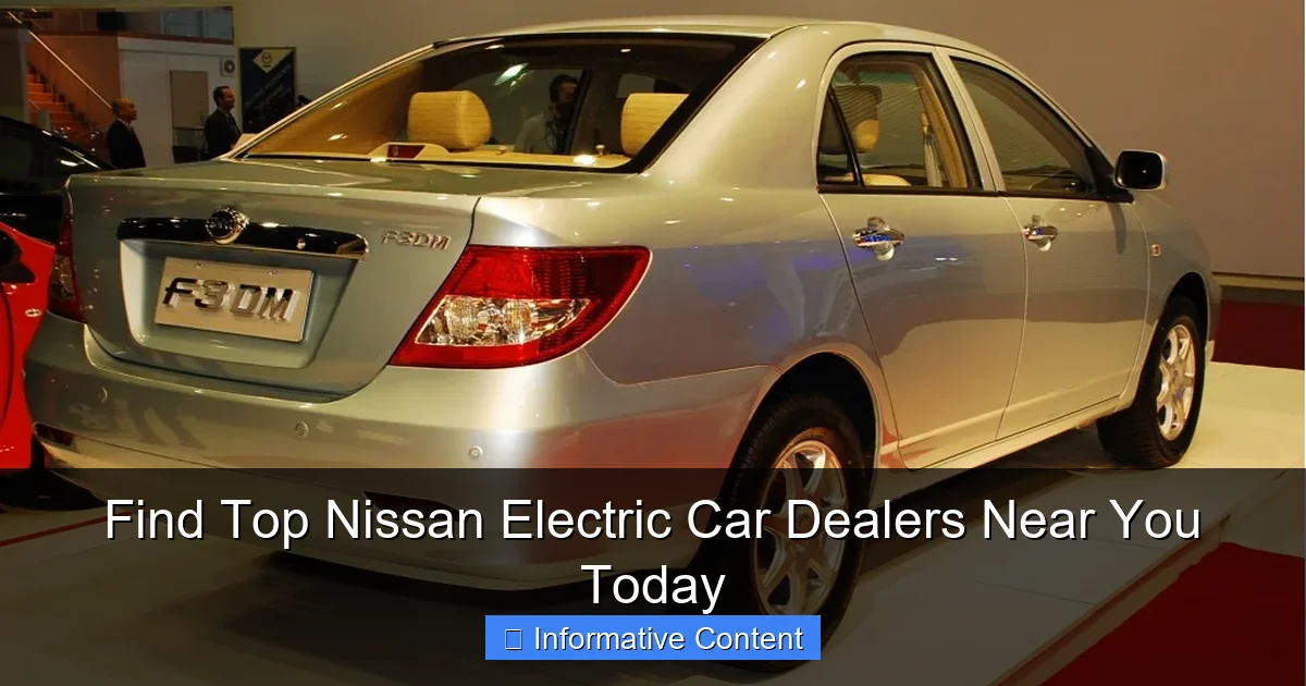 Find Top Nissan Electric Car Dealers Near You Today