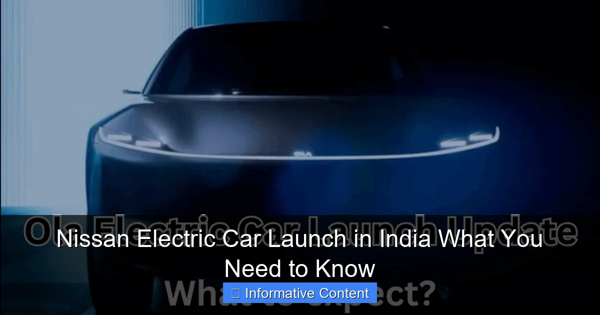Nissan Electric Car Launch in India What You Need to Know