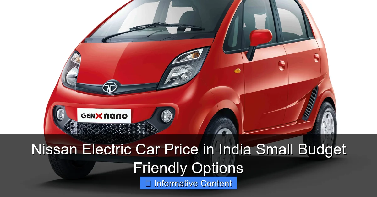 Nissan Electric Car Price in India Small Budget Friendly Options