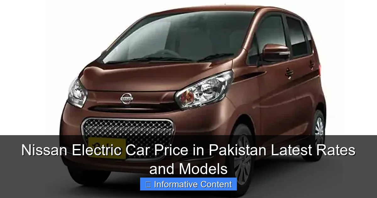 Nissan Electric Car Price in Pakistan Latest Rates and Models