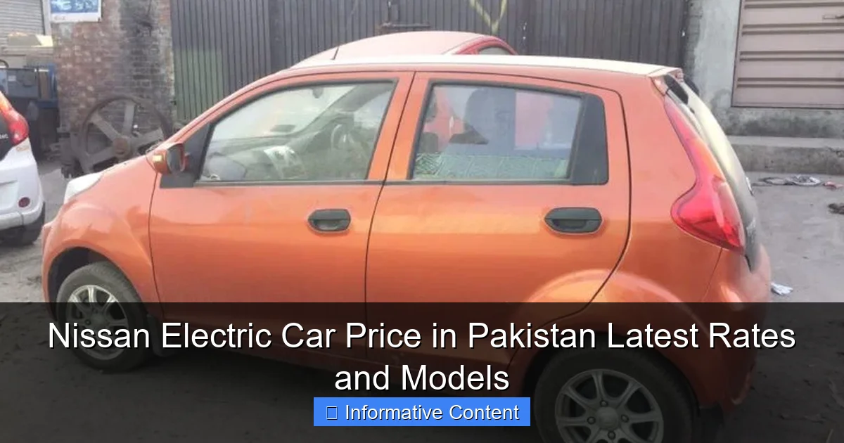 Nissan Electric Car Price in Pakistan Latest Rates and Models
