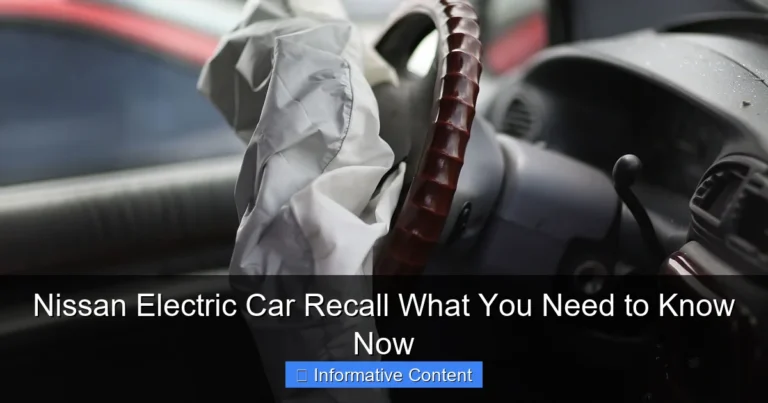 Nissan Electric Car Recall What You Need to Know Now