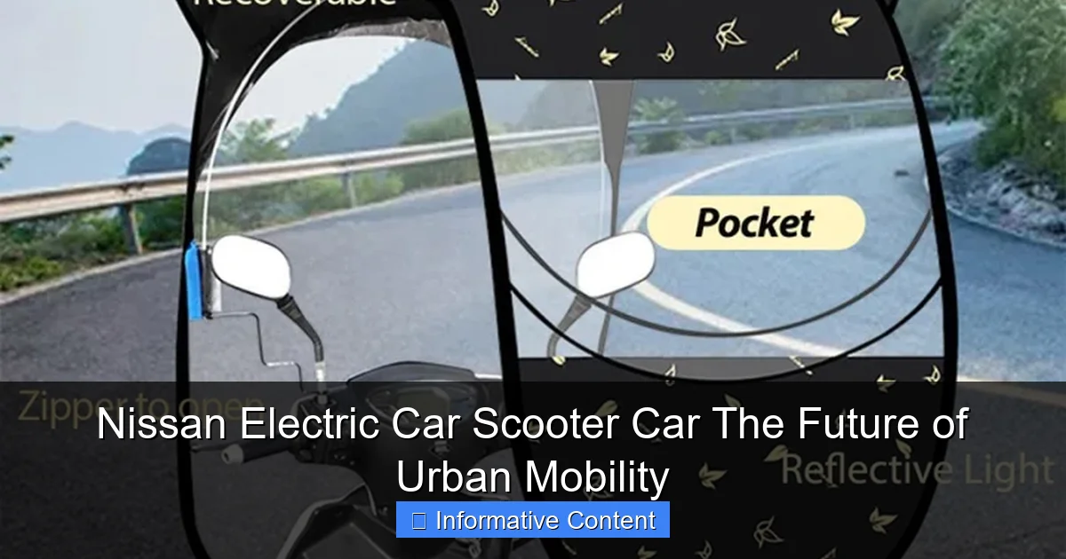 Nissan Electric Car Scooter Car The Future of Urban Mobility