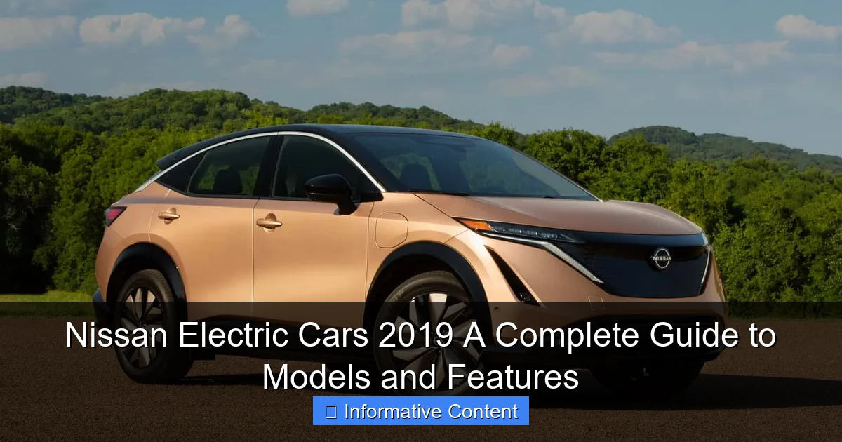 Nissan Electric Cars 2019 A Complete Guide to Models and Features