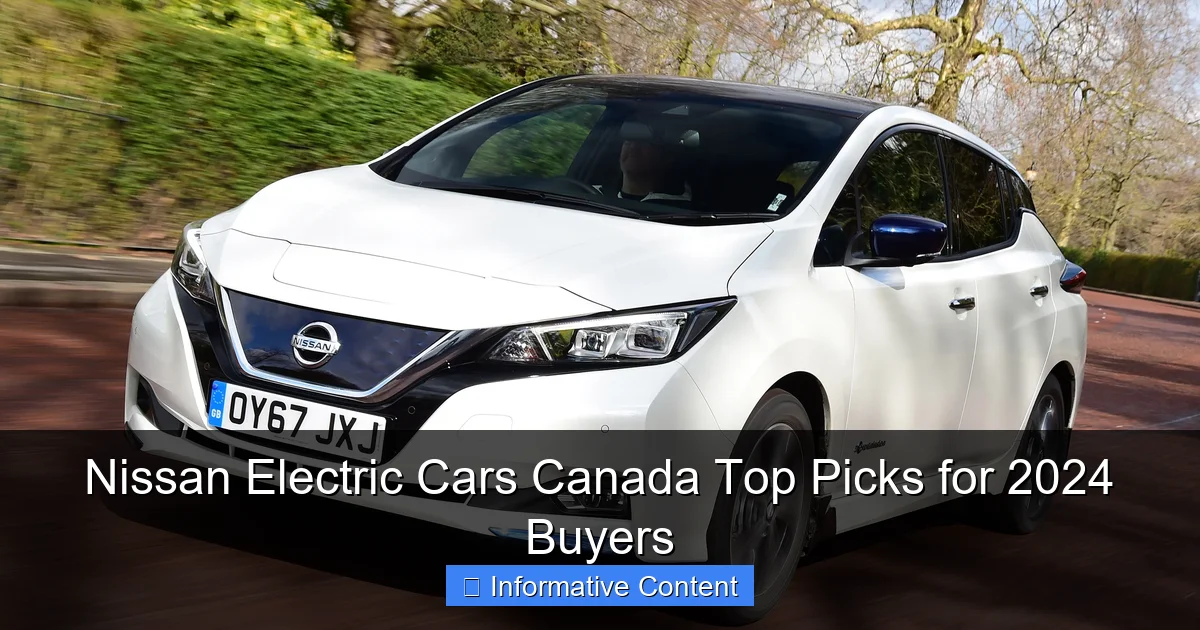 Nissan Electric Cars Canada Top Picks for 2024 Buyers
