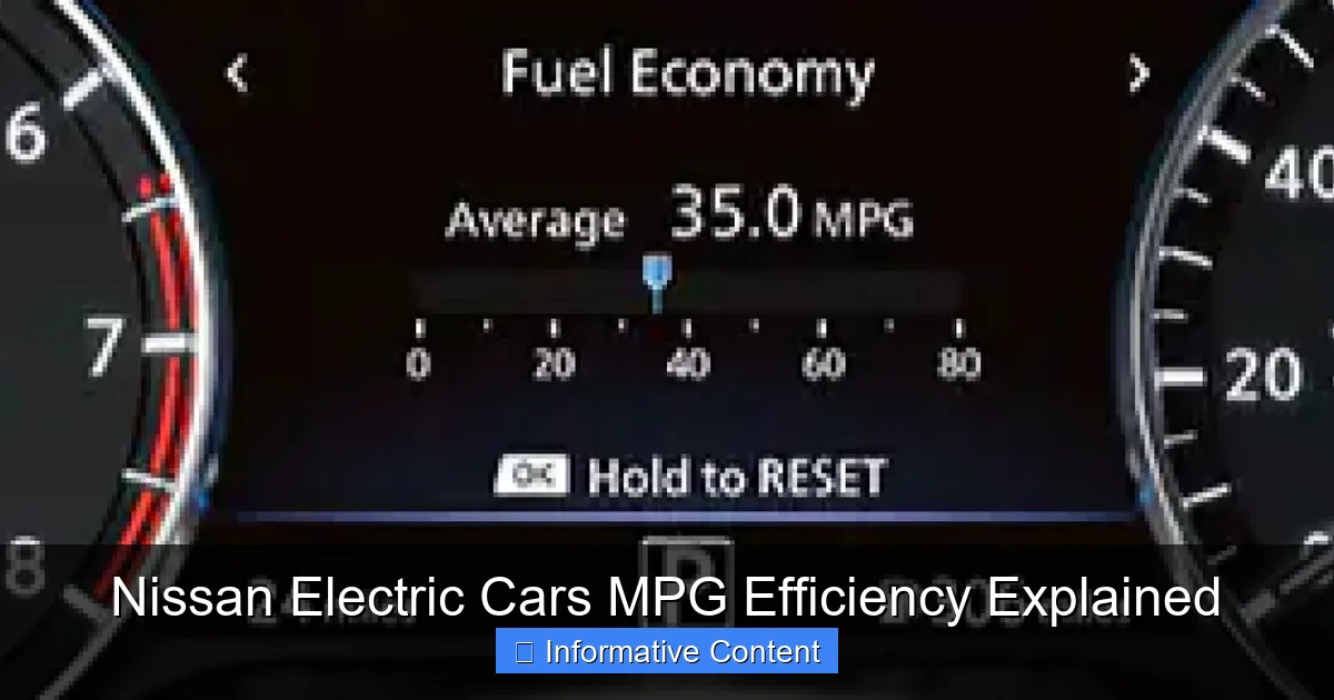 Nissan Electric Cars MPG Efficiency Explained