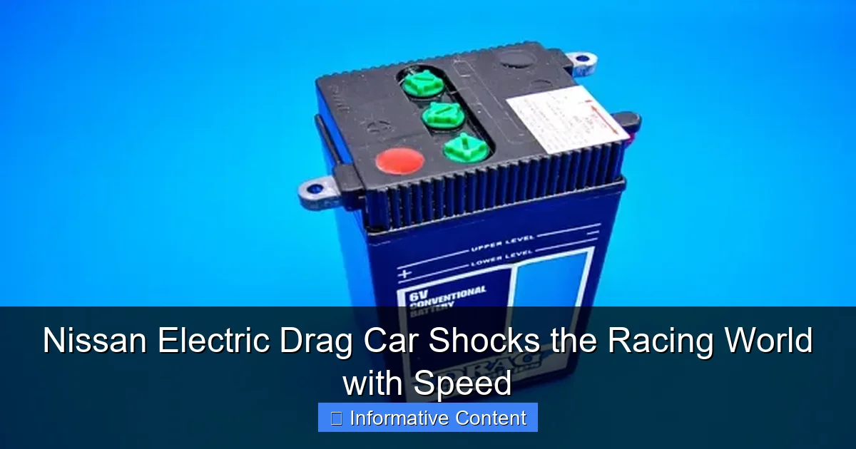 Nissan Electric Drag Car Shocks the Racing World with Speed
