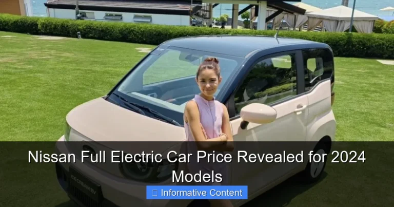 Nissan Full Electric Car Price Revealed for 2024 Models