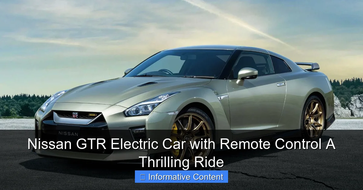 Nissan GTR Electric Car with Remote Control A Thrilling Ride
