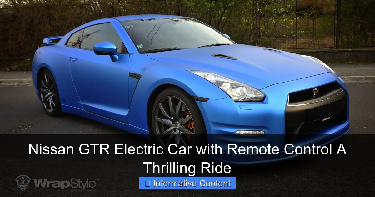 Nissan GTR Electric Car with Remote Control A Thrilling Ride