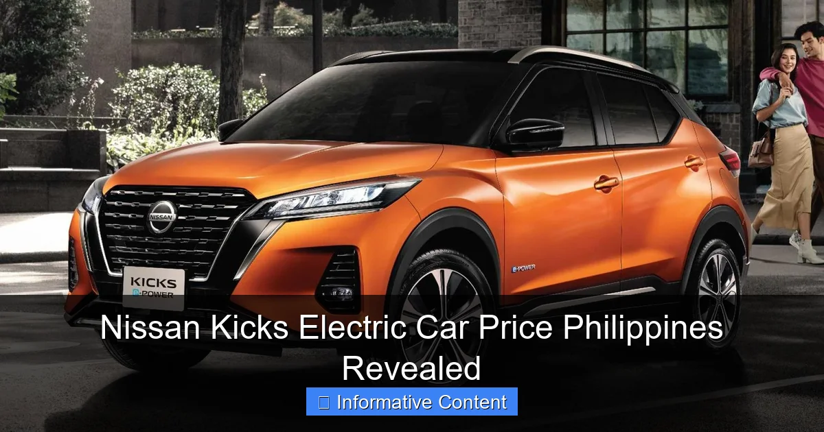 Nissan Kicks Electric Car Price Philippines Revealed