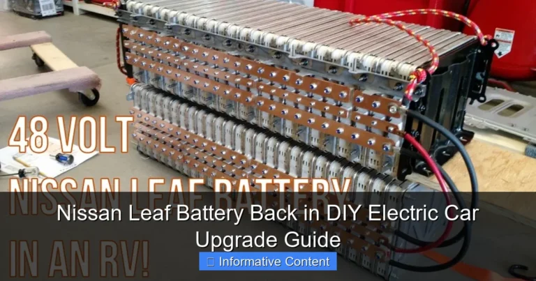 Nissan Leaf Battery Back in DIY Electric Car Upgrade Guide