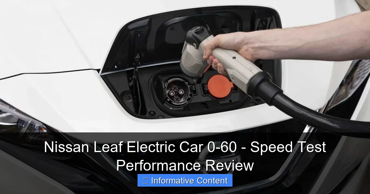 Nissan Leaf Electric Car 0-60 - Speed Test Performance Review