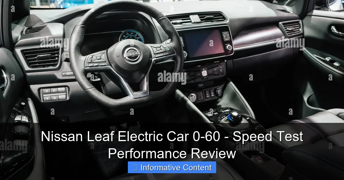 Nissan Leaf Electric Car 0-60 - Speed Test Performance Review