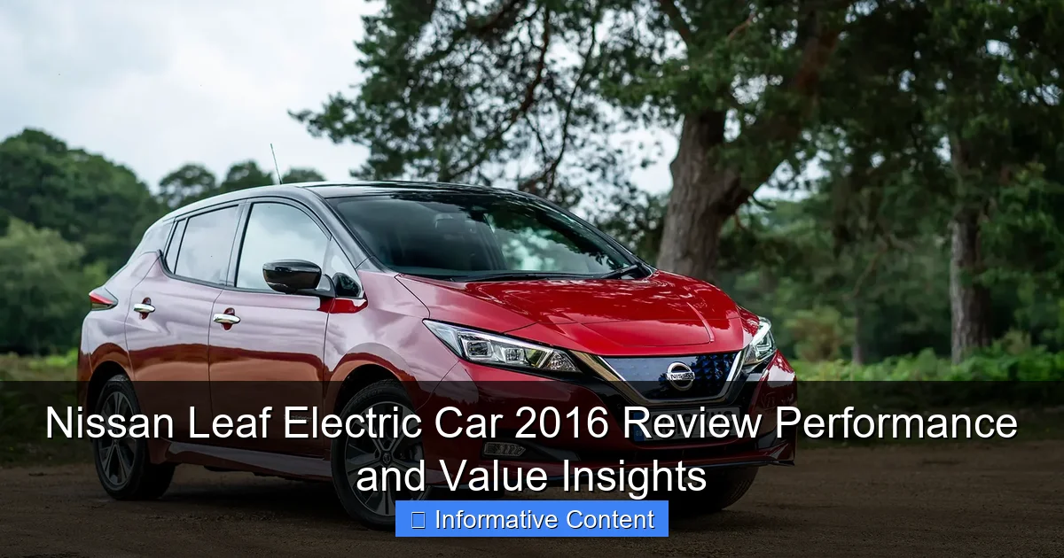 Nissan Leaf Electric Car 2016 Review Performance and Value Insights