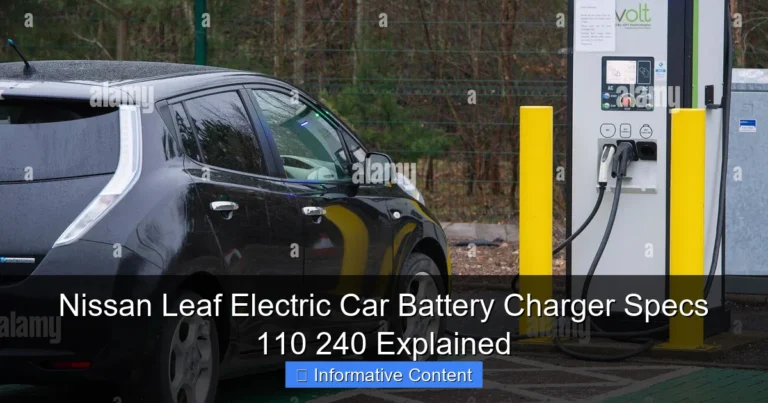 Nissan Leaf Electric Car Battery Charger Specs 110 240 Explained